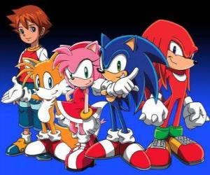 пазл Sonic и других персонажей из видеоигр Соника